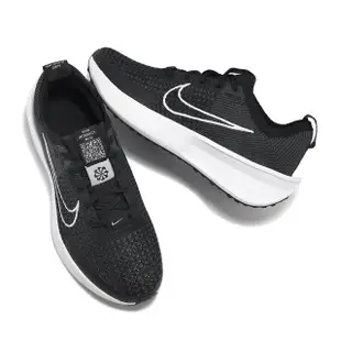 【NIKE 耐吉】慢跑鞋 Wmns Interact Run 女鞋 黑 白 針織 回彈 運動鞋(FD2292-003)