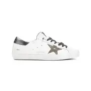 [Golden Goose] Golden Goose-Optic White Cow Leather Super Star Sneakers-Uomo 41 IT