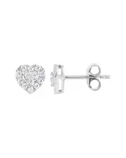 Silver 0.26 ct. tw. Lab-Grown Diamond Studs
