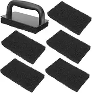 Milisten Kitchen Cleaning BBQ Rack Scrubbers Oil Cleaning Brush Set Dish Wand BBQ Grill Scraper