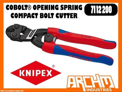 KNIPEX 7112200 - COBOLT® - COMPACT BOLT CUTTER WITH OPENING SPRING - 200MM