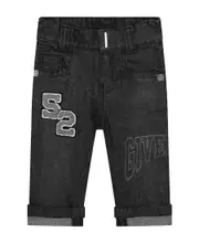 Givenchy Kids Logo-Patch Straight-Leg Denim Jeans 12M White