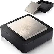 MaxoPro 3” Steel Bench Block Flat Anvil Jewelers Tool with 4” Tough Rubber Block