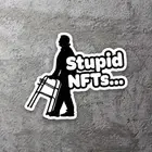 NFT Crypto Vinyl Sticker 3.5" Wide - Includes Two Stickers