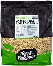 Honest to Goodness, Organic Wheat Free Rolled Oats, 4 kg - Sustainably Grown, 100% Pure and Organic. Natural Source of Protein and Fibre. Extremely Versatile.