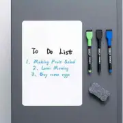 12"x8" Small Magnetic Dry Erase Board Sheet for Fridge, Fridge White