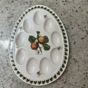 PORTMEIRION POMONA ROMAN APRICOT OVAL EGG PLATTER BNWT VERY VERY NICE