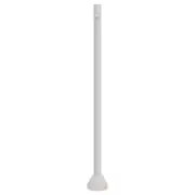 SOLUS Outdoor Lamp Post W/Convenience Outlet Surface Mount/Base Aluminum White