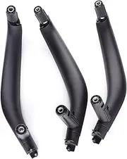 QXKSPG 3Pcs/Set Car Inner Interior Door Pull Handle Trim Cover, for BMW, for X5 X6 F15 F16 F85 F86 2014 2015 2016 2017 2018 ABS Car Interior Door Handle(Black)
