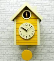 Mr. Teru made in Japan handmade cuckoo clocks Nordic color yellow SQ03-YE
