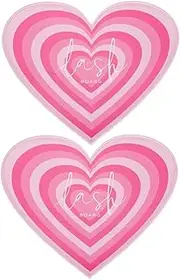 MERRYHAPY 2pcs Acrylic Eyelash Tray For Lash Extensions Heart Lash Pallet For Lash Techs Eyelash Grafting Tool Lash Storage Organizer For Home Use