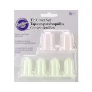 Wilton Silicone Cake Decorating Frosting Tip Cover Set - 6 Pieces (414-916)