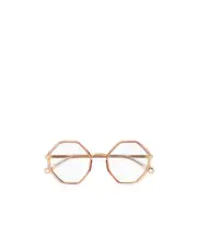 Chloé Eyewear Round Frame Glasses 49 White