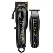 Wahl Cordless Barber Combo Black Magic Clip Clipper & Detailer Trimmer 3025397