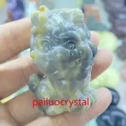 2.2" Natural Unknown Unicorn Skull Quartz Crystal Skull Reiki Healing Gem 1pc