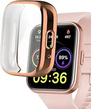 smaate Watch Cases Compatible with ID208 Plus 1.8” ENOMIR Fitpolo Quican Tensky Veryfit Smart Watch, TPU Case with Screen Protector, Protecting Watch Body & Screen