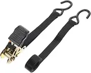 DRESSOOS Adjustable Heavy Duty Ratchet Straps with Hooks Durable Tie Down Cargo Straps for Trucks Trailers Luggage Flexible Easy Ratchet Mechanism for Secure Fastening