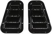 Car Decorative Front Hood Bonnet Side Trim Cover Steel Air Flow Intake Scoop Vent Snow Cover Compatible With Land Rover Defender 2004-19(Style A)