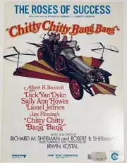 1968 THE ROSES OF SUCCESS from CHITTY BANG sheet music Richard Robert Sherman