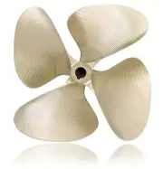 OJ Wake Pro V3 951 15 x 14 4 Blade Nibral Inboard Propeller 1 1/8" Bore