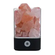 Vibe Geeks Ultrasonic Aromatherapy Himalayan Salt Lamp and Diffuser- Usb Powered