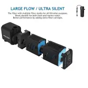 Efficient 320 GPH Internal Filter for 50-150 Gallon Aquariums - Quiet Operation