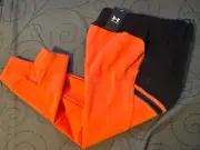 UNDER ARMOUR UNSTOPPABLE #002 CORAL & BLACK JOGGER PANTS SIZE L MEN NWT $100.00