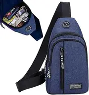 [Generic] Sling Backpack, Breathable Oxford Cloth Shoulder Bag, Large Capacity Sling Purse, Lightweight Business Backpack for Camping