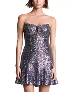 Bcbgmaxazria Sequined Mini Dress