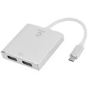 Comsol USB-C to Dual DisplayPort 4K Adapter