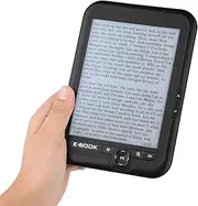 EBOOK Reader, 6 Inch Ereader with Electronic Ink Screen, 29 Languages, Long Battery Life, Adjustable Front Light, Lightweight and Compact, Audiobooks