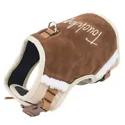 Touchdog Tough-boutique Adjustable Fashion Dog Harness Dark Choco Brown