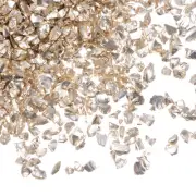 40g Crushed Glass Chips 2-4mm Irregular Broken Sprinkles Glass, Champagne Gold