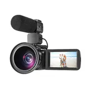 4K digital video camera with 500 million pixels,Support IOS/Android and 3.0'' touch display Standard+microphone+ lens