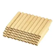 50pc Brass Round Straight PCB Female Thread Standoff Spacer M2x3x18mm