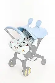 Boss and Baby - Handmade Doona Accessories: Doona Stroller Car Seat Cover Replacement Set - Includes Canopy, Seat Replacement, Shoulder & Crotch Pads