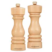 Cole & Mason London Salt and Pepper Mill Gift Set - Natural Beech - 18cm