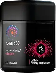 MitoQ Heart Premium CoQ10 Antioxidant - Contains Magnesium, L-Carnitine & Vitamin D3 - Supports Circulatory Health, Healthy Blood Pressure Within Normal Limits and Cellular Health - 60 Capsules