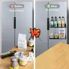 Magnetic Spice Rack Organizer For Refrigerator 4 Pack Space Saver Fridge Shelf