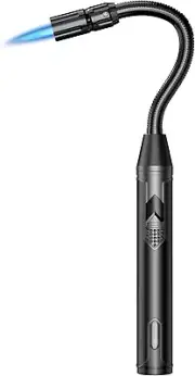 Torch Lighter Refillable Butane Lighter Long Flexible Neck Multipurpose Light...