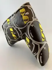 New Swag Golf Headcover Brown Yellow Whammy Blade Concentric Skulls 920118