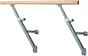 Solid Wood Fitness Ballet Barre Wall-Mounted Height Adjustable Dancing Stretching Bars Ballet Pole for Children and Adults,
