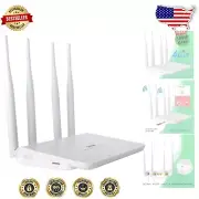 Compact 4G LTE Router with 4 Antennas - High-Speed Internet for Home Use