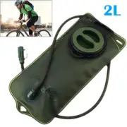 2L Water Bladder Backpack Hydration System Camel Back Pack Bag Hiking Green