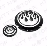 HongK Harley Davidson Sportster 883 1200 XL Black Flame Derby Timing Timer Cover