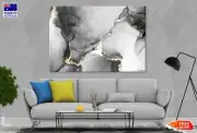 Grey Black & Gold Line Abstract Wall Canvas Home Decor Australian Made Quality