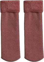 [Generic] Plush Warm Socks - Breathable Warm Socks for Women - Woman Winter Thicken Warm Socks Ladies Seamless Soft Velvet Snow Sock for Women and