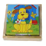 Cube Wooden Animal Puzzle
