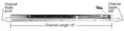 CRL 16" Window Channel Balance; 1530 or 15C - FA1530