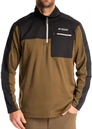 Klim Glacier 1/4 Zip, functional pullover , color: Olive/Black , size: S